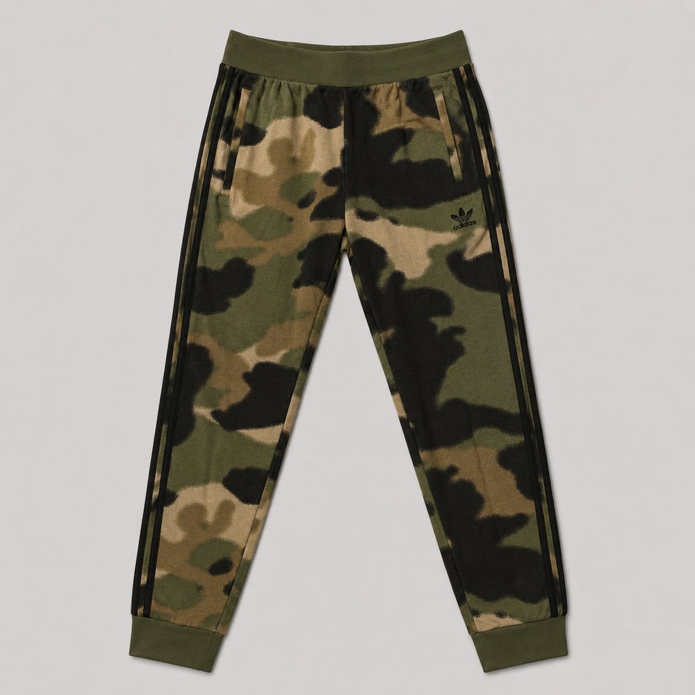 NWT Adidas Originals Camo AOP Jogger Pants Men Medium Green Trefoil